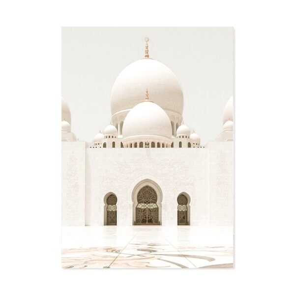 Toile Boho Abstraite Mosquée Takbir - 3