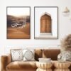 Toile Calligraphie Coranique et Porte Arabe - 8