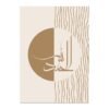 Toile Lignes Géométriques Beige Allah - 9