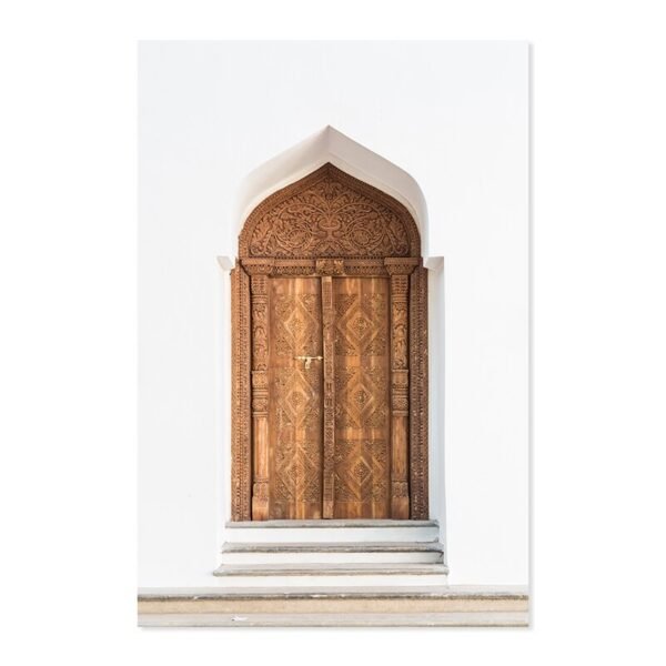 Toile Calligraphie Coranique et Porte Arabe - 3