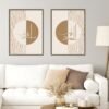 Toile Lignes Géométriques Beige Allah - 5
