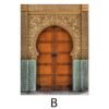 Affiche Porte Marocaine Dorée avec Allah - 2