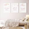 Toile Nuage Rose et Montgolfière pour Chambre de Fille - 4