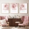 Toile Bismillah et Fleurs Roses pour Chambre - 9