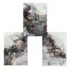 Toile Calligraphie Subhan Allah Gris Doré - 10