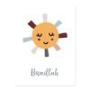 Toile Bismillah Lune Soleil Arc-en-ciel pour Enfants - 1