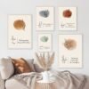 Tableau Feuilles Abstraites Tawakkul Sabr Shukr - 11