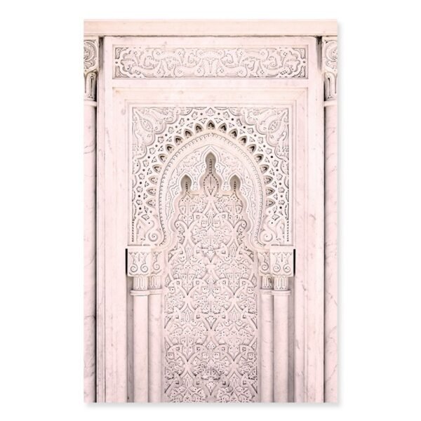 Toile Porte Marocaine Rose Doré - 6