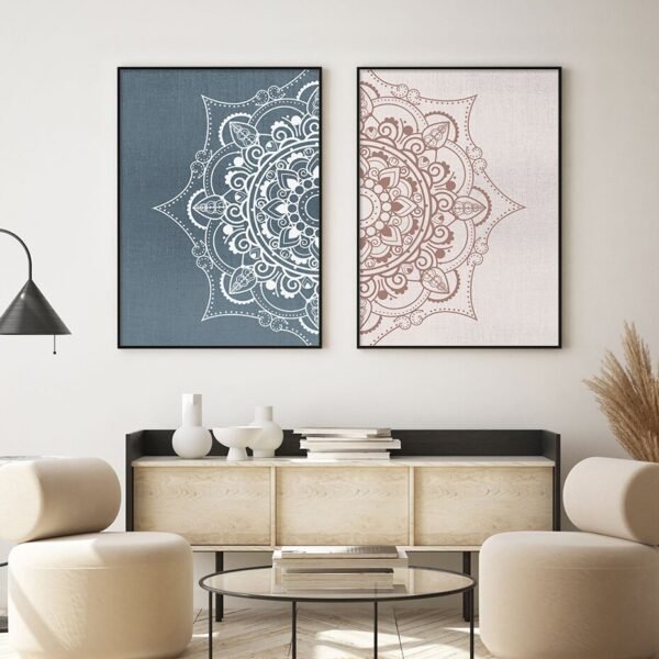 Tableau Mandala Floral Bohémien - 5