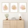Tableau Doré Alhamdulillah sur Fond Rose