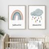 Toile Bismillah et Nuages Arc-en-ciel pour Enfants - 2