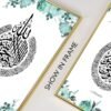 Tableau Floral Vert de Ayatul Kursi - 2