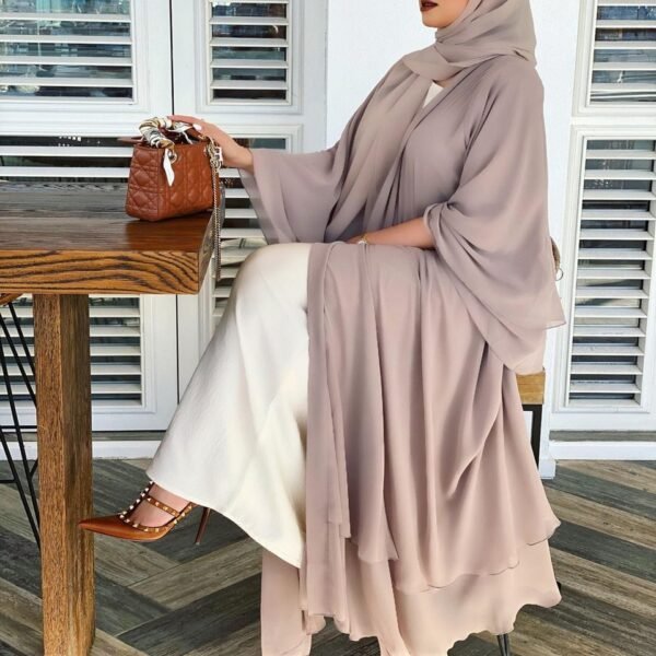 Kaftan Kimono avec Foulard - 8