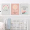 Poster Personnalisé Bismillah avec Arc-en-ciel pour Chambre d'Enfant - 2