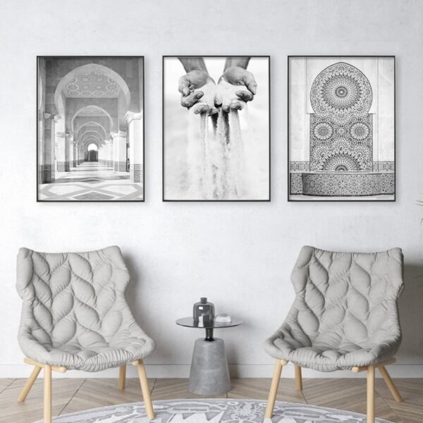 Tableau Floral de Porte au Style Marocain - 8