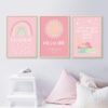 Poster Personnalisé Bismillah avec Arc-en-ciel pour Chambre d'Enfant - 3