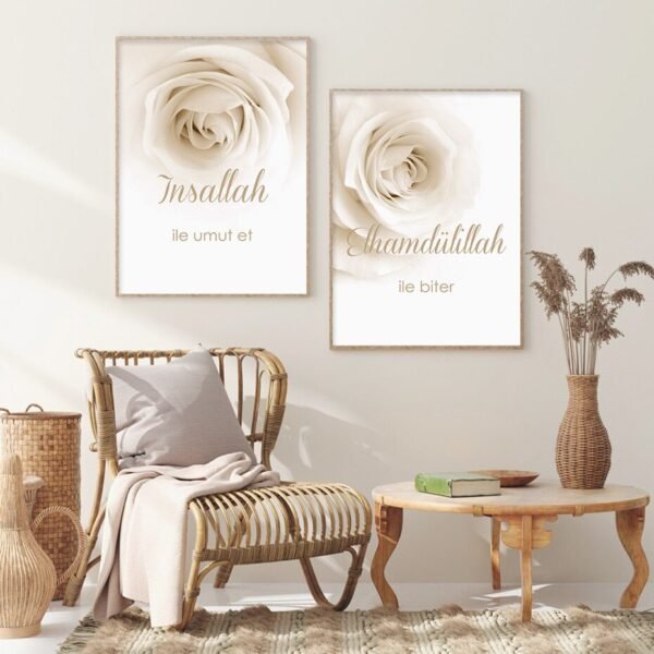 Toile Bohème Bismillah Floral Français - 9