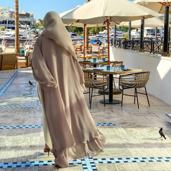 Kaftan Kimono avec Foulard - 10