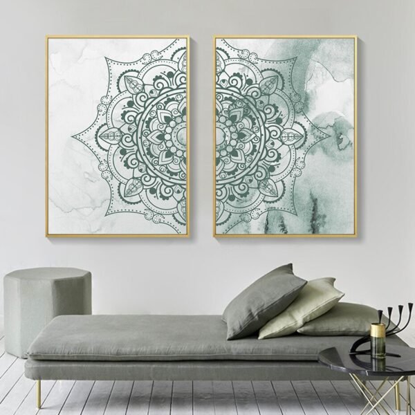 Tableau Mandala Floral Bohémien - 17