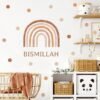Stickers Arc-en-ciel Bismillah Boho pour Chambre d'Enfants - 1