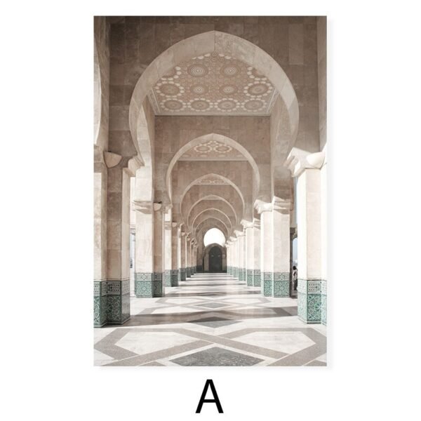 Toile Allah et Mosquée Marocaine - 9