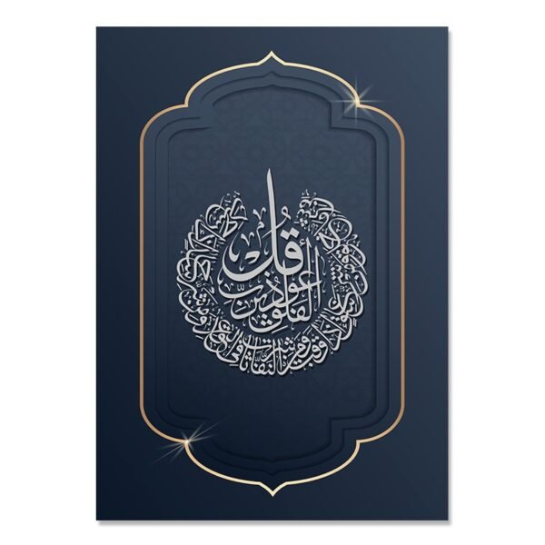 Affiche Bleue Moderne Surah An Nas - 4