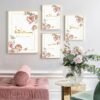 Tableau Pivoine Dorée et Citations