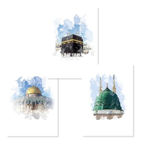 Toile Abstraite Dôme Mosquée Temple de Roche - 4