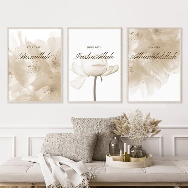 Toile Moderne Alhamdulillah Pissenlit Fleuri - 20