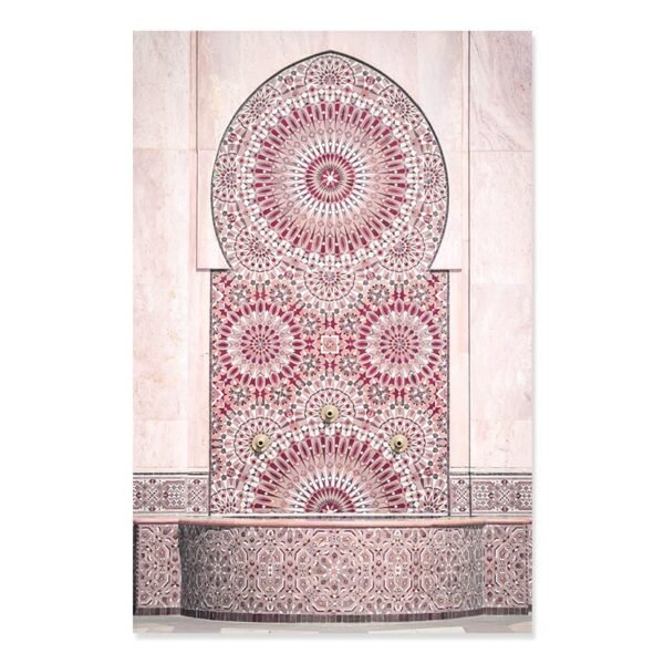 Toile Bismillah et Fleurs Roses pour Chambre - 3