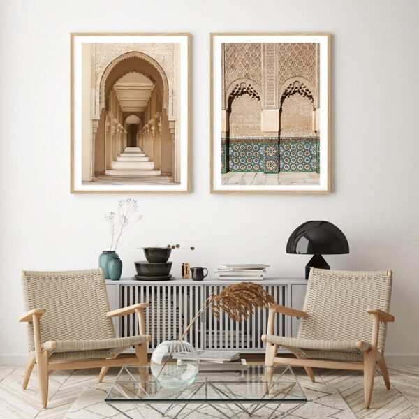 Toile Porte Marocaine et Calligraphie Islamique - 4