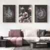 Toile Ayatul Kursi Floral Fleuri - 9