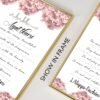Toile Citations Islamiques et Fleurs - 1