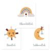 Toile Bismillah Lune Soleil Arc-en-ciel pour Enfants - 6