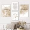 Toile Ayat Al-Kursi et Bismillah Boho Floral