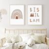 Toile Enfant Cœur Doux Bismillah Arc-en-Ciel - 1