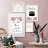 Toile Citations Islamiques et Fleurs - 4
