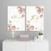 Tableau Pivoine Dorée et Citations - 7