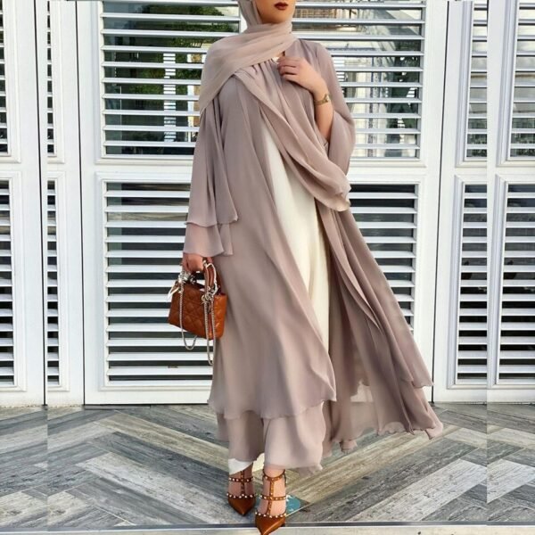 Kaftan Kimono avec Foulard - 3