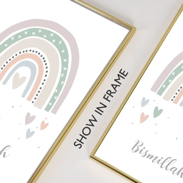 Toile Bismillah et Étoiles Arc-en-ciel pour Enfants - 5