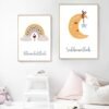 Toile Bismillah Lune Soleil Arc-en-ciel pour Enfants - 7
