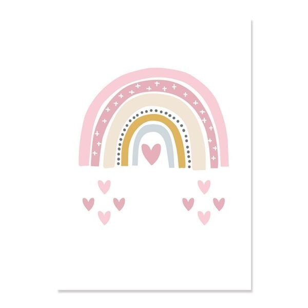 Affiche de Naissance Personnalisée en Rose et Bleu - 12