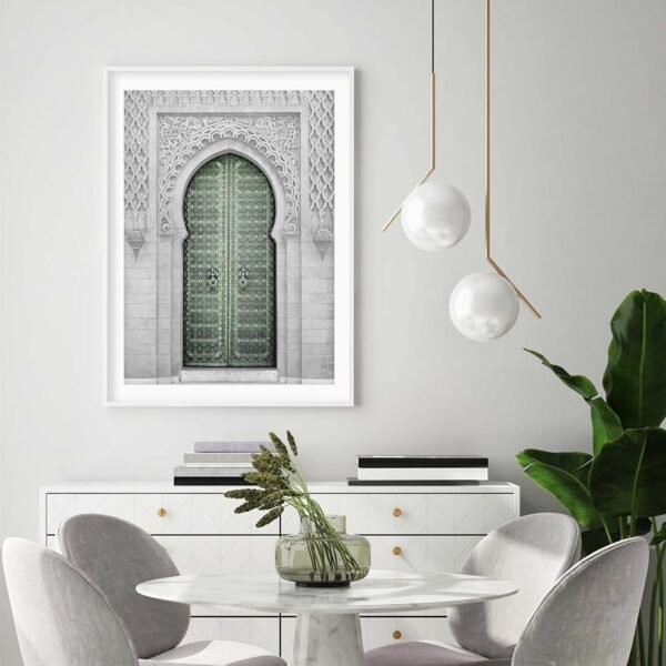 Toile d'Amour Verte Abstraite Moderne - 3