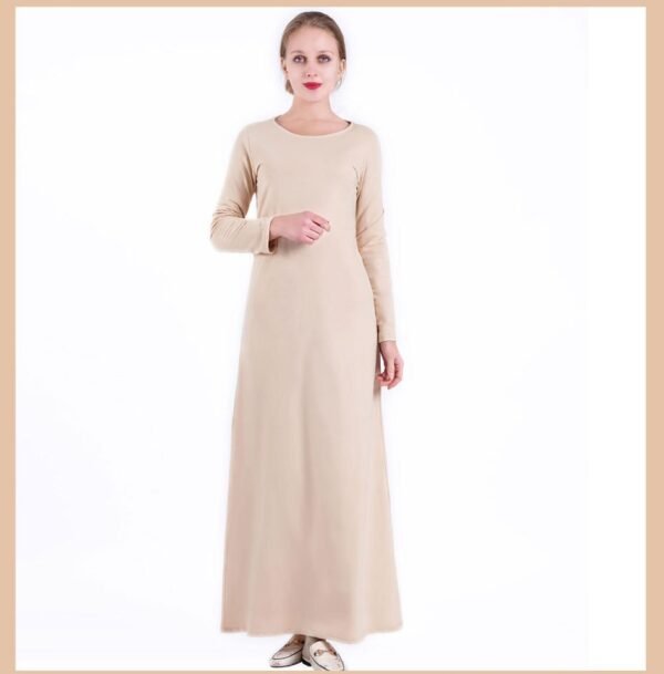 Robe Abaya Intérieure à Manches Longues - 9