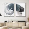 Tableau Allah Muhammad Lignes Abstraites