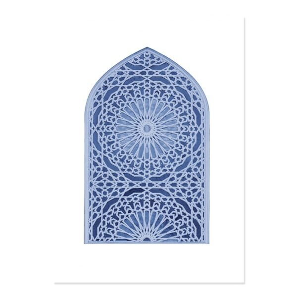 Toile Mosquée de Tachkent Bleue - 1