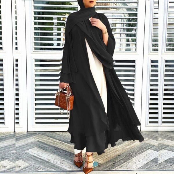 Kaftan Kimono avec Foulard - 1