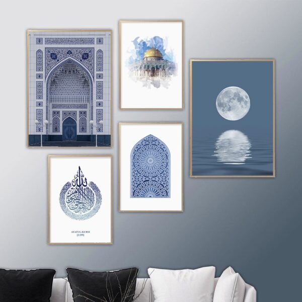 Toile Mosquée de Tachkent Bleue