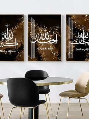 Toile Paysage Abstrait "Allahu Akbar"