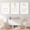 Toile Enfant Beige Allahuakbar Lune Étoiles - 3